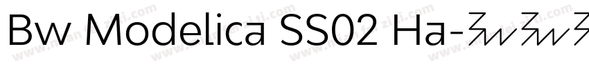 Bw Modelica SS02 Ha字体转换